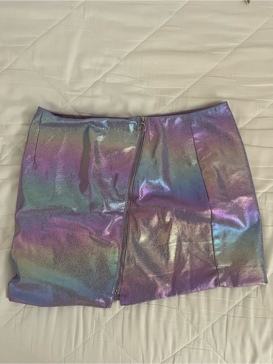 Wild Honey Dresses & Skirts - Wild Honey Purple Holographic Skirt with Zipper